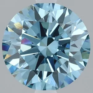 2.06 Carat Round Fancy Vivid Blue VVS2 Lab Diamond