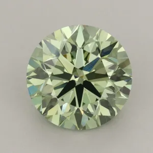 2.06 Carat Round Fancy Vivid Green VS1 Lab Diamond