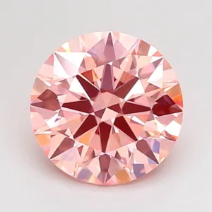 2.07 Carat Round Fancy Intense Pink VS1 Lab Diamond