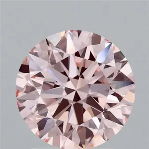 2.08 Carat Round Fancy Intense Pink VS1 Lab Diamond