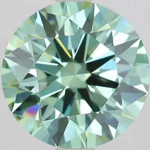 2.08 Carat Round Fancy Vivid Green VS1 Lab Diamond