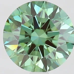 2.1 Carat Round Fancy Vivid Green VS1 Lab Diamond
