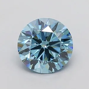 2.12 Carat Round Fancy Vivid Blue VVS2 Lab Diamond