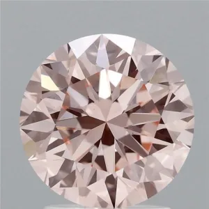 2.15 Carat Round Fancy Vivid Pink VS1 Lab Diamond