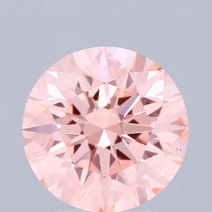 2.15 Carat Round Fancy Vivid Pink VS1 Lab Diamond