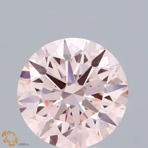 2.16 Carat Round Fancy Intense Pink VVS2 Lab Diamond