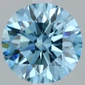 2.18 Carat Round Fancy Vivid Blue VS1 Lab Diamond
