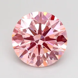 2.26 Carat Round Fancy Vivid Pink VS2 Lab Diamond