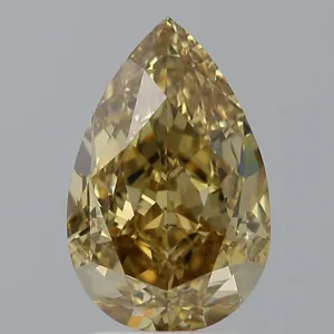 2.32 Carat Pear Fancy Yellow VVS1 Natural Diamond