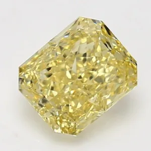 2.33 Carat Radiant Fancy Intense Yellow VS1 Natural Diamond