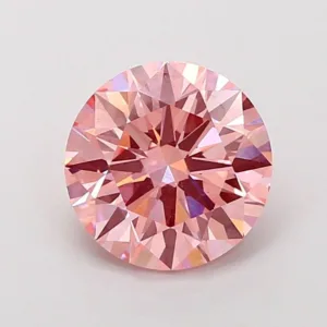 2.39 Carat Round Fancy Vivid Pink VS1 Lab Diamond