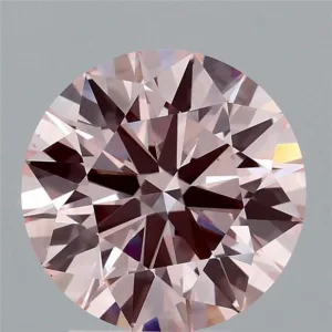 2.45 Carat Round Fancy Intense Pink VS1 Lab Diamond