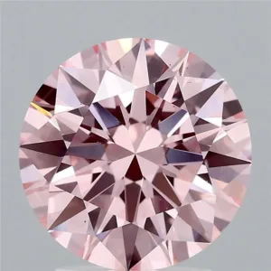 2.47 Carat Round Fancy Intense Pink VS1 Lab Diamond