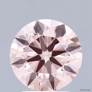 2.49 Carat Round Fancy Intense Pink VS2 Lab Diamond