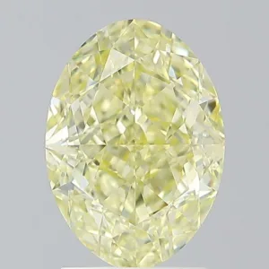 2.5 Carat Oval Fancy Yellow VS1 Natural Diamond