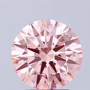 2.5 Carat Round Fancy Intense Pink VS1 Lab Diamond