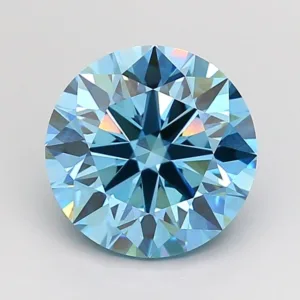 2.52 Carat Round Fancy Vivid Blue VS1 Lab Diamond