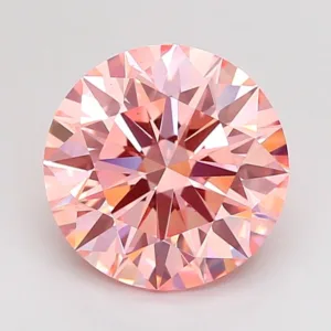 2.57 Carat Round Fancy Vivid Pink VS1 Lab Diamond