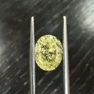 2.68 Carat Oval Yellow SI2 Natural Diamond