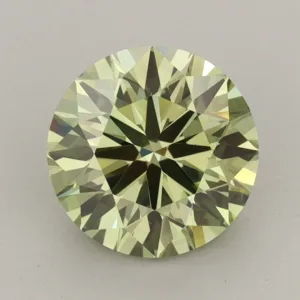 2.72 Carat Round Fancy Vivid Green VS1 Lab Diamond