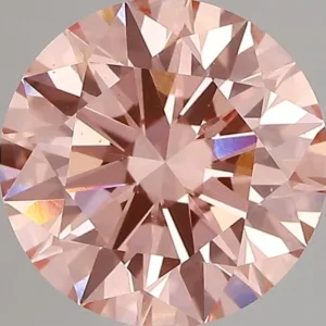 2.93 Carat Round Fancy Vivid Pink VVS2 Lab Diamond