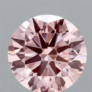3 Carat Round Fancy Intense Pink VS1 Lab Diamond