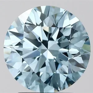 3 Carat Round Fancy Vivid Blue VS1 Lab Diamond