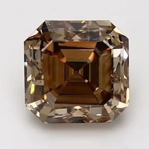 3.01 Carat Asscher Fancy Brown SI2 Natural Diamond