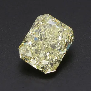 3.01 Carat Radiant Fancy Yellow VS1 Natural Diamond