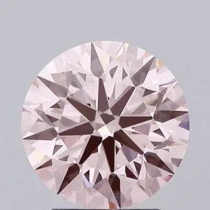 3.01 Carat Round Fancy Intense Pink VS1 Lab Diamond