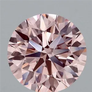 3.01 Carat Round Fancy Intense Pink VVS2 Lab Diamond