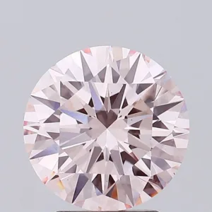 3.01 Carat Round Fancy Pink VS1 Lab Diamond