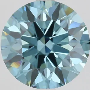 3.01 Carat Round Fancy Vivid Blue VS1 Lab Diamond
