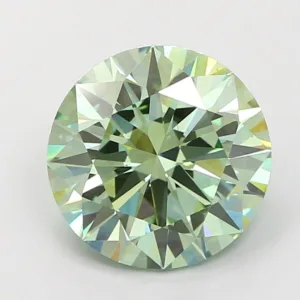 3.01 Carat Round Fancy Vivid Green VS1 Lab Diamond