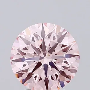 3.02 Carat Round Fancy Intense Pink VS1 Lab Diamond