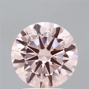 3.03 Carat Round Fancy Intense Pink VVS2 Lab Diamond