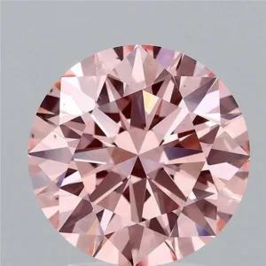 3.03 Carat Round Fancy Vivid Pink VS2 Lab Diamond