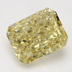 3.06 Carat Radiant Fancy Yellow VVS2 Natural Diamond