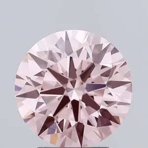 3.09 Carat Round Fancy Intense Pink VS1 Lab Diamond