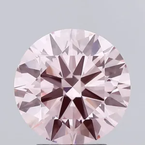 3.09 Carat Round Fancy Intense Pink VVS2 Lab Diamond