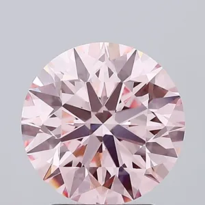 3.09 Carat Round Fancy Intense Pink VVS2 Lab Diamond