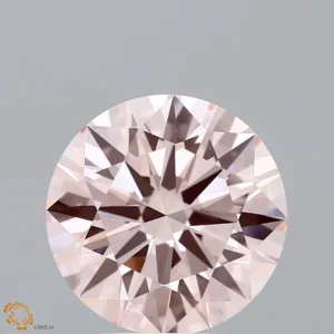 3.2 Carat Round Fancy Intense Pink VS1 Lab Diamond