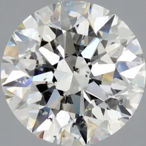3.34 Carat Round I SI2 Natural Diamond