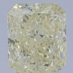 3.53 Carat Radiant Fancy Light Yellow SI1 Natural Diamond