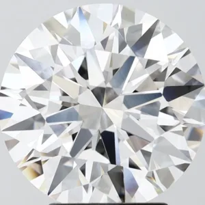 4.04 Carat Round F VVS2 Lab Diamond