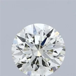 4.04 Carat Round M SI2 Natural Diamond