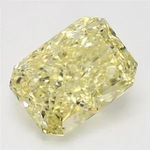4.05 Carat Radiant Fancy Yellow VS2 Natural Diamond