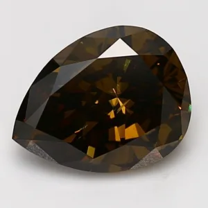 4.07 Carat Pear Fancy Dark Brown SI2 Natural Diamond