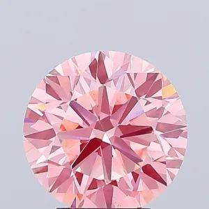 4.12 Carat Round Fancy Vivid Pink VS1 Lab Diamond