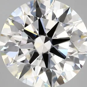 4.24 Carat Round F VVS2 Lab Diamond